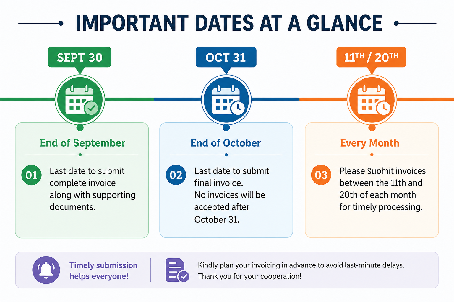 Audit and tax compliance calendar with key dates
