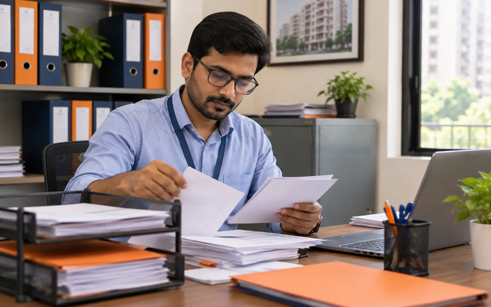 Society office administration with member correspondence and files