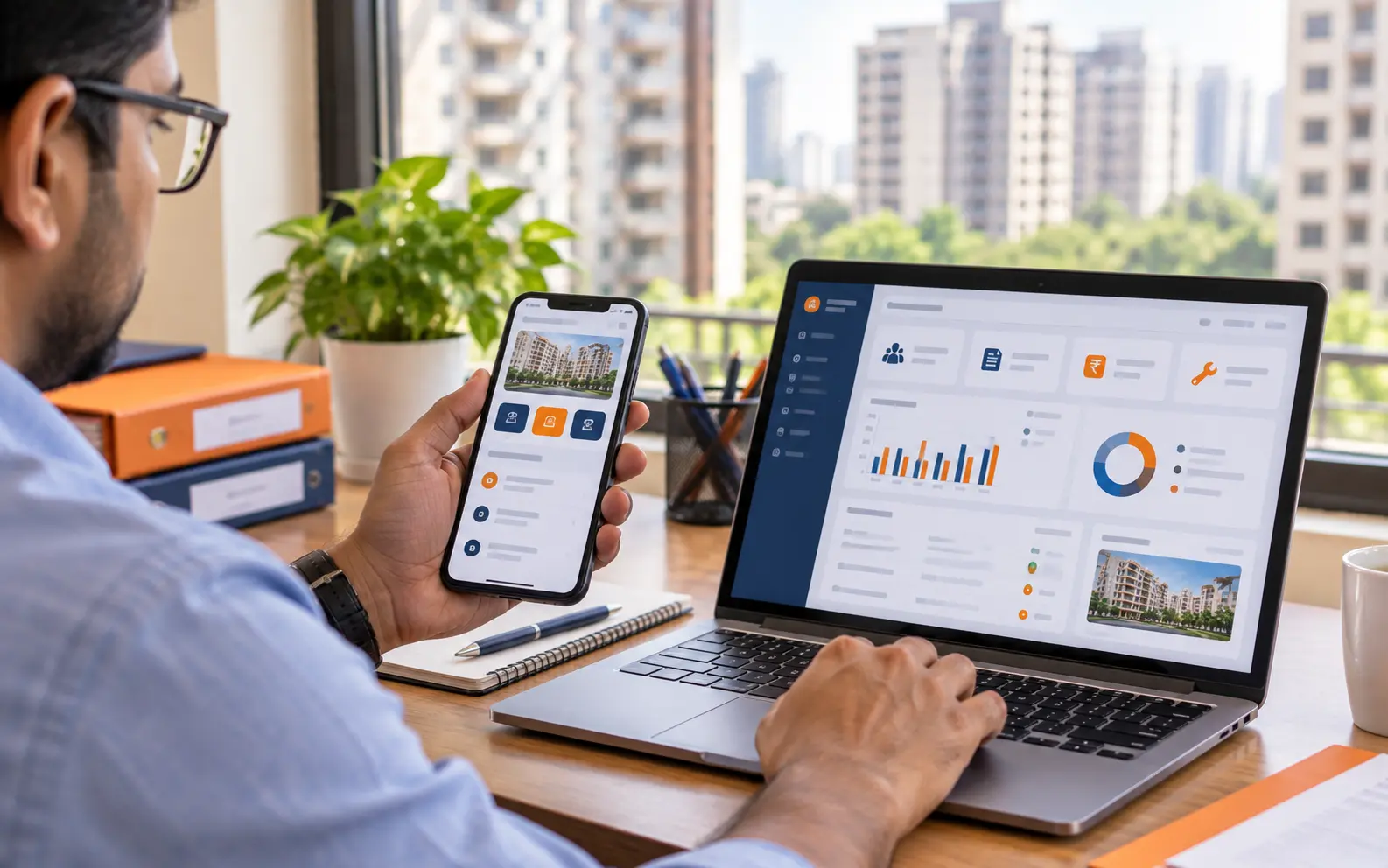 Society Manager using the Tick Boxes platform to track dues, complaints and compliance deadlines