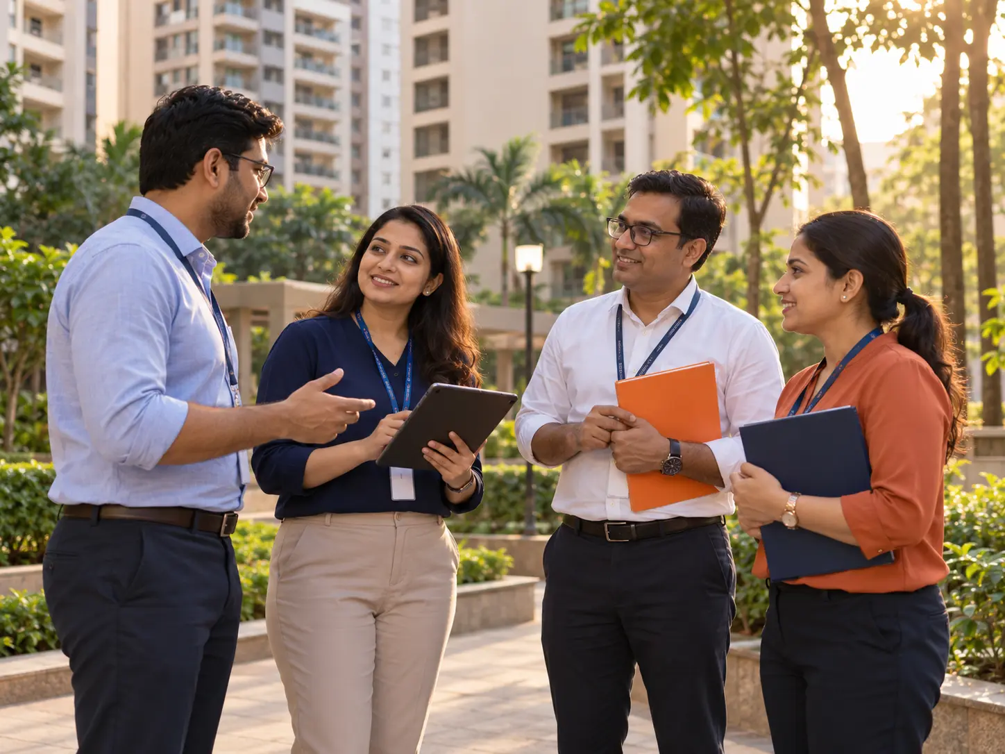 The Tick Boxes team at a housing society in Mumbai